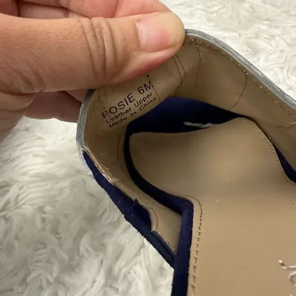 BOTKIER Womens Posie Suede Metallic Slip On Heeled Mules‎ in Ultramarine size 6 - Picture 7 of 10